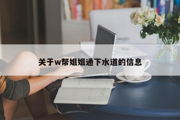 关于w帮姐姐通下水道的信息